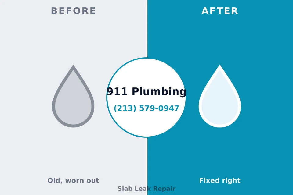 Before and after: plumbing repair Gibson City, IL